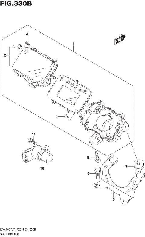 SPEEDOMETER (LT-A400FL7 P33)