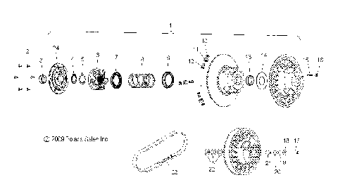 DRIVE TRAIN, CLUTCH, SECONDARY - S10NJ5BSA/BSL (49SNOWDRIVENCLUTCH1322827)