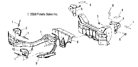 CHASSIS, SHOCK TOWERS and PAN BRACE - S10NT5BSL/BSM/BEL/BSF (49SNOWTOWER09TRLTRG)