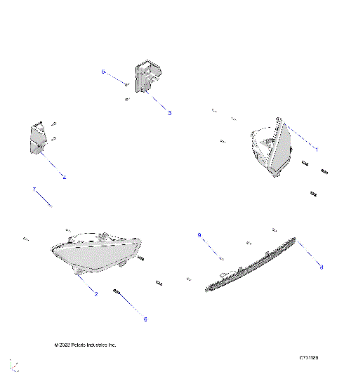 ELECTRICAL, HEADLIGHTS, TAILLIGHTS AND LIGHT BAR - R24E3TC2DD (C731189)