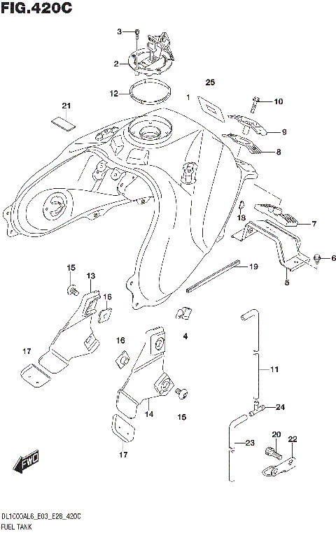 FUEL TANK (DL1000AL6 E33)