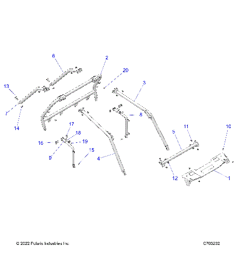 CHASSIS, CAB FRAME - Z23NAE99PR (C703232)