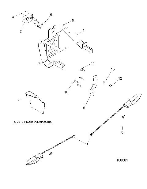 ELECTRICAL, TURN SIGNALS and LICENSE PLATE - A20SYE95PH (100881)