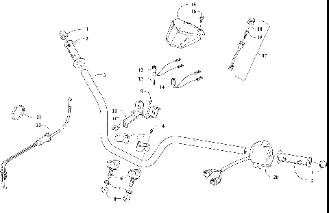 HANDLEBAR AND CONTROL ASSEMBLY [304180]