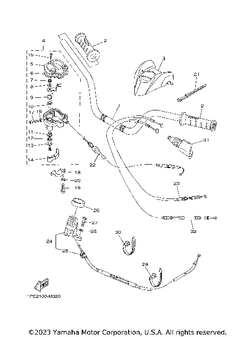 STEERING HANDLE CABLE
