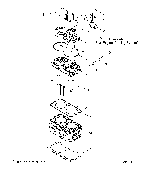 ENGINE, CYLINDER - S16EL8PE/PS/PSL ALL OPTIONS (600108)