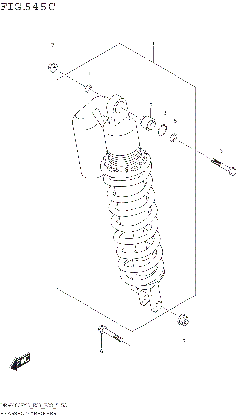REAR SHOCK ABSORBER (DR-Z400SM3 E33)