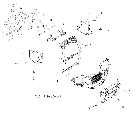BODY, FRONT BUMPER and MOUNTING - A12MH50FF/FX/FY (49ATVBUMPER12SP500F)