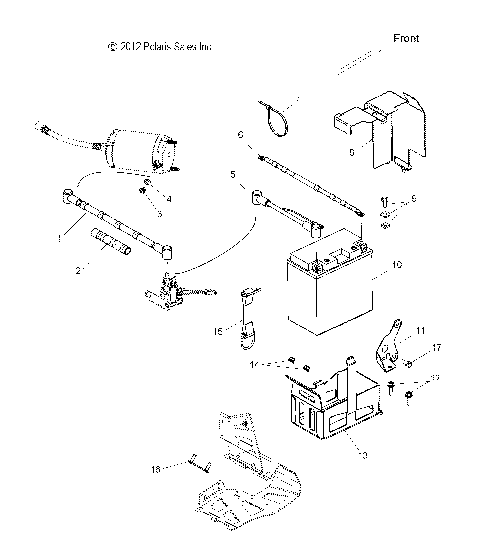 ELECTRICAL, BATTERY and CABLES - S15CP8 ES OPTIONS (49SNOWBATTERY13LE)
