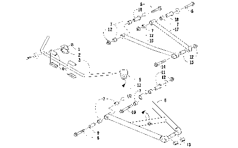 A-ARM AND SWAY BAR ASSEMBLY [94788]