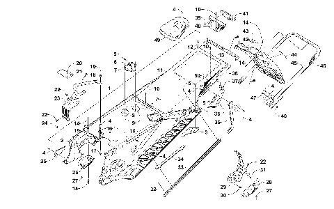 TUNNEL, REAR BUMPER, AND SNOWFLAP ASSEMBLY [103274]