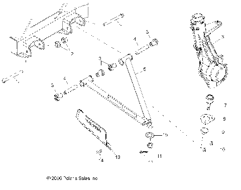 A-ARM/STRUT MOUNTING - R07RB50AA/RH50AA (49RGRAARM07500)