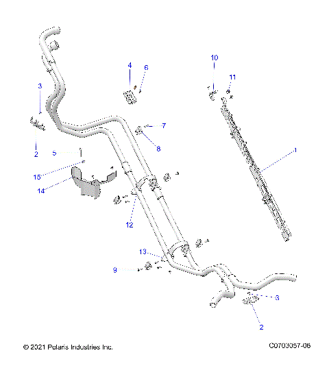ENGINE, COOLING, HOSE MOUNTING - Z23RGK2KAJ/BJ (C0703057-04)
