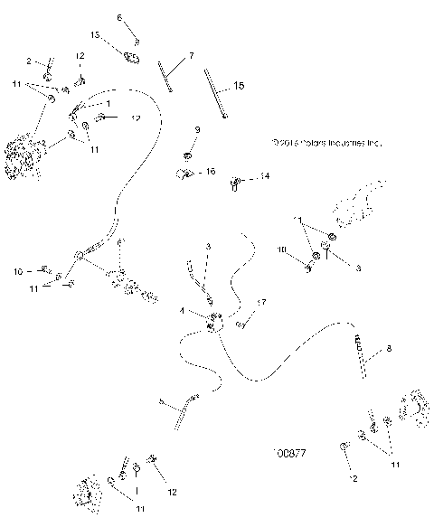 BRAKES, BRAKE LINES - A19SAA50D5 [100877]