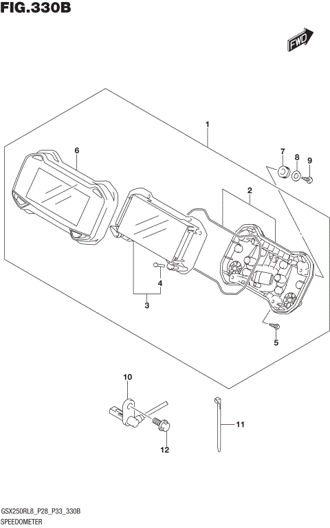 SPEEDOMETER (GW250RL8 P33)