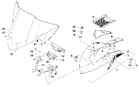 WINDSHIELD AND INSTRUMENTS ASSEMBLIES [101920]