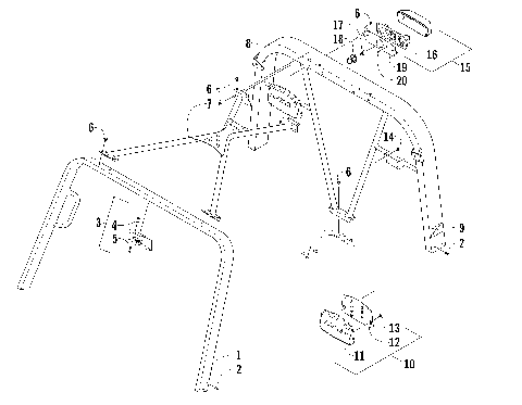 CANOPY AND TAILLIGHT ASSEMBLY [92513]