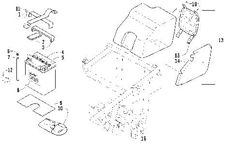 STORAGE BOX AND BATTERY ASSEMBLY [81202]