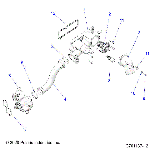 ENGINE, WATERPUMP AND RELATED - Z23RML2KAJ/BJ/AK/BK (C701137-12)