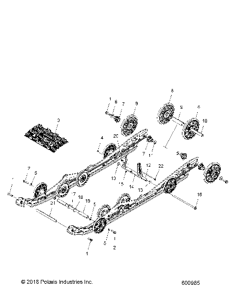 SUSPENSION, REAR - S19EER6PSL/PEL (600985)