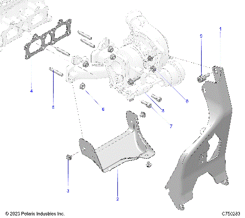 ENGINE, TURBO MOUNTING - Z25S4D92AA/AL/BA/BF/AF/BL (C750283)