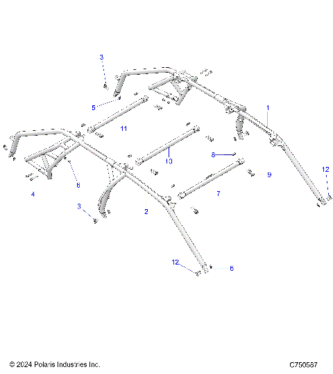 CHASSIS, CAB FRAME - Z23G4C92AL/BL (C750587)