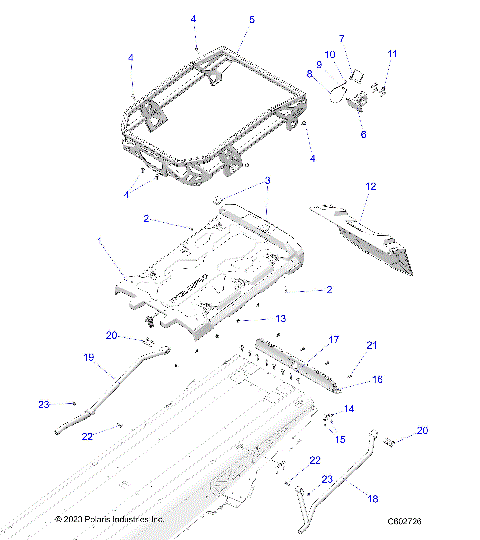 CHASSIS, RACK, PLATFORM, HITCH, SNOWFLAP - S25AJT6REL (C602726)