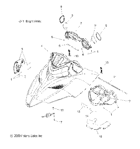 BODY, HOOD ASM. - S10PU6KSL/KEL (49SNOWHOOD10600WIDE)