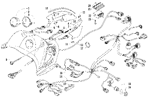 HEADLIGHT, INSTRUMENTS, AND WIRING ASSEMBLIES [93579]
