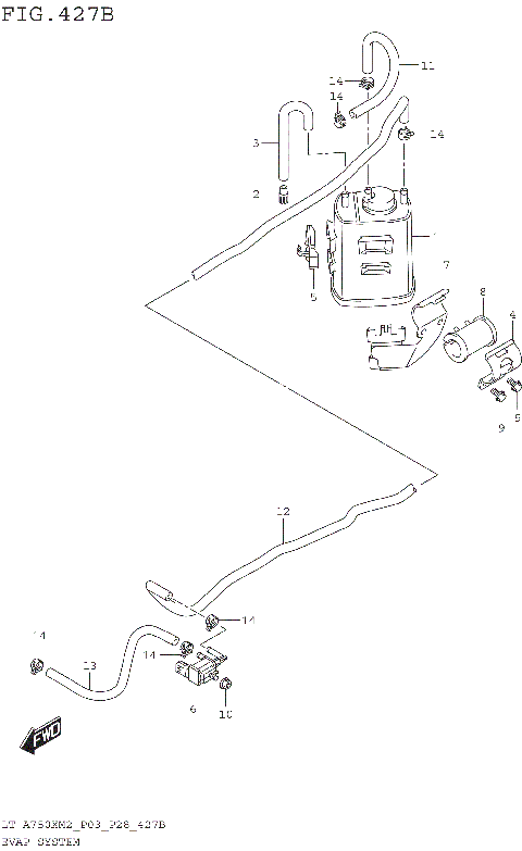 EVAP SYSTEM (LT-A750XPM2 P33)