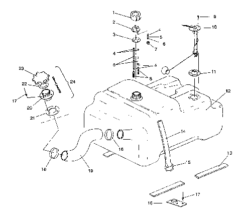FUEL TANK SLT 750 B944170 (4925942594005A)