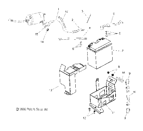 ELECTRICAL, BATTERY and CABLES - S12BS8/BC8 ALL OPTIONS (49SNOWBATTERY10PR)
