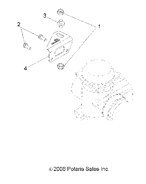 ENGINE, CARBURETOR BRACKET - A13NA32FA (49ATVCARBBRKT10TBLZR)