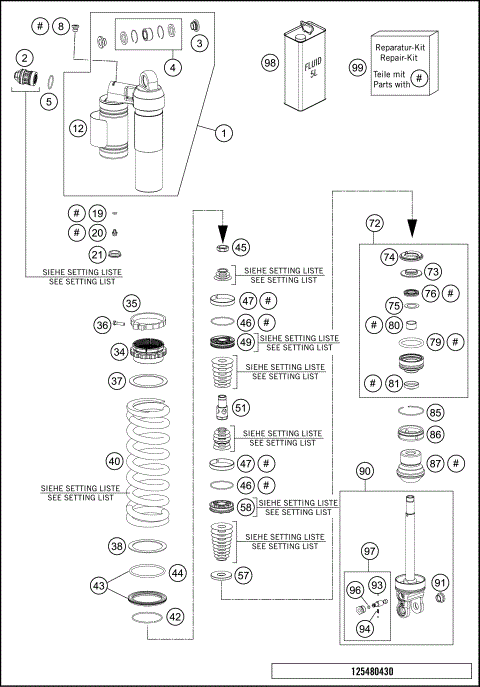 SHOCK ABSORBER DISASSEMBLED
