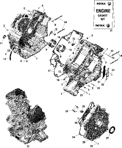 01- Engine - Crankcase - HD10