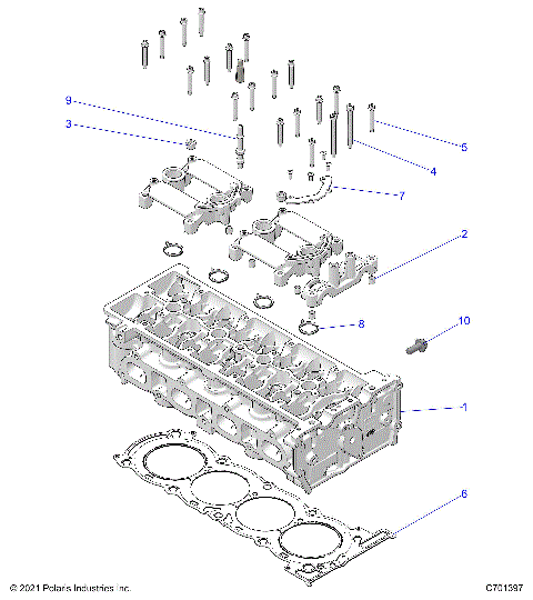ENGINE, CYLINDER HEAD - Z23RGU2KAN/BN (C1206172-3)