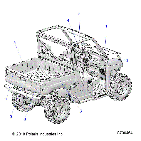 BODY, DECALS GRAPHIC - R19RRU99A/B (C700464)