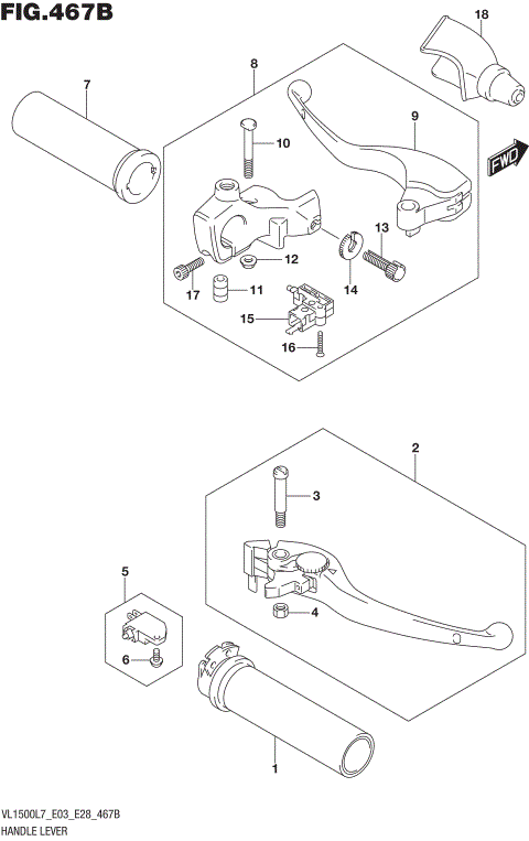 HANDLE LEVER (VL1500BL7 E28)