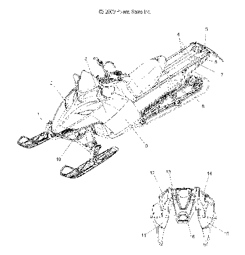BODY, DECALS - S10PK6HSA/HSL/HEA/PM6HSA/HSL (49SNOWDECAL10600RMK)