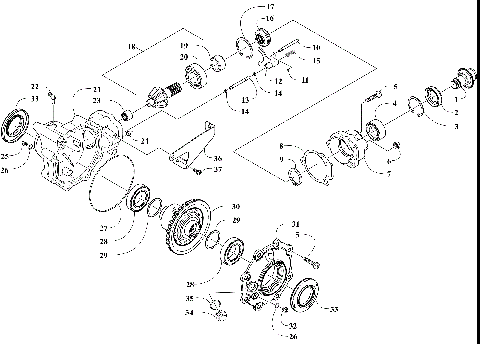 FRONT DRIVE GEARCASE ASSEMBLY [303019]