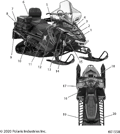 BODY, DECAL, ADVENTURE, BLACK SIDE PANEL OPTION - S21FJE8 (601558)