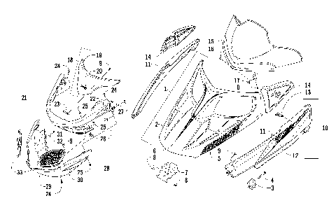 HOOD, WINDSHIELD, AND FRONT BUMPER ASSEMBLY [91188]