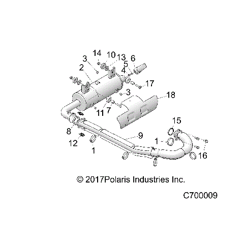 ENGINE, EXHAUST SYSTEM - R19RCA57A1/A4/B1/B4 (C700009)