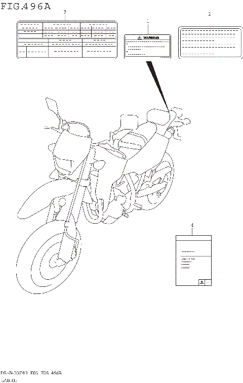 LABEL (DR-Z400SM3 E03)