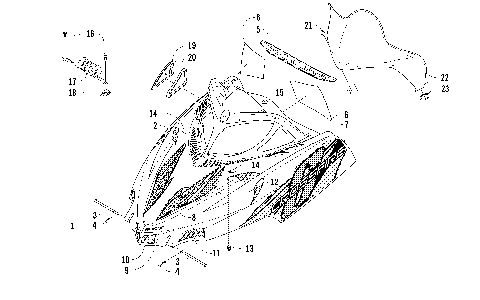 HOOD AND WINDSHIELD ASSEMBLY [86391]