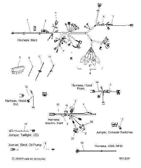 ELECTRICAL, WIRE HARNESS - S20EGK8PS/EGM8PS ALL OPTIONS (601205)