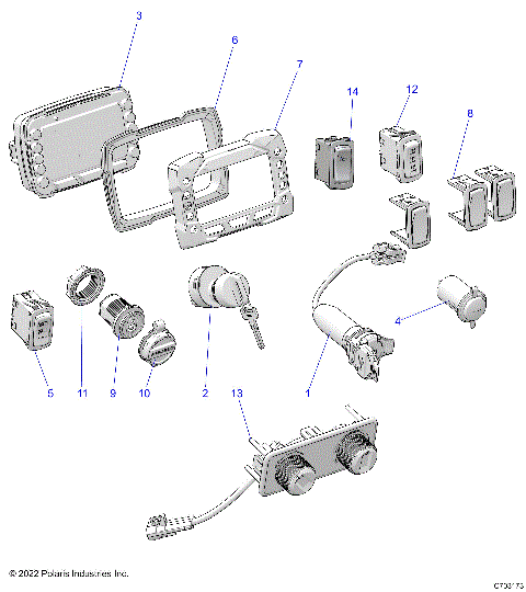 ELECTRICAL, DASH INSTRUMENTS and CONTROLS - D22P4ED4B4/FD4B4 (C703173)