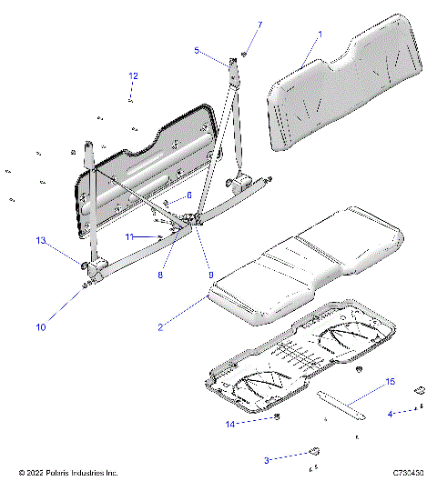 BODY, SEAT - D23M2A57B4/G57B4/U57B4/W57B4 (C730430)