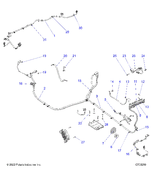 ELECTRICAL, WIRE HARNESS, PERIPHERAL - Z23RGD2KAJ/AK/BJ/BK  (C703250)