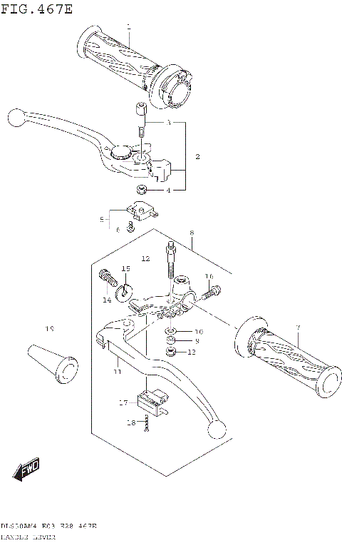 HANDLE LEVER (DL650XAM4 E28)